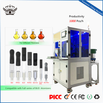 low price BUD atomizers cartridges semi auto co2 filling machine